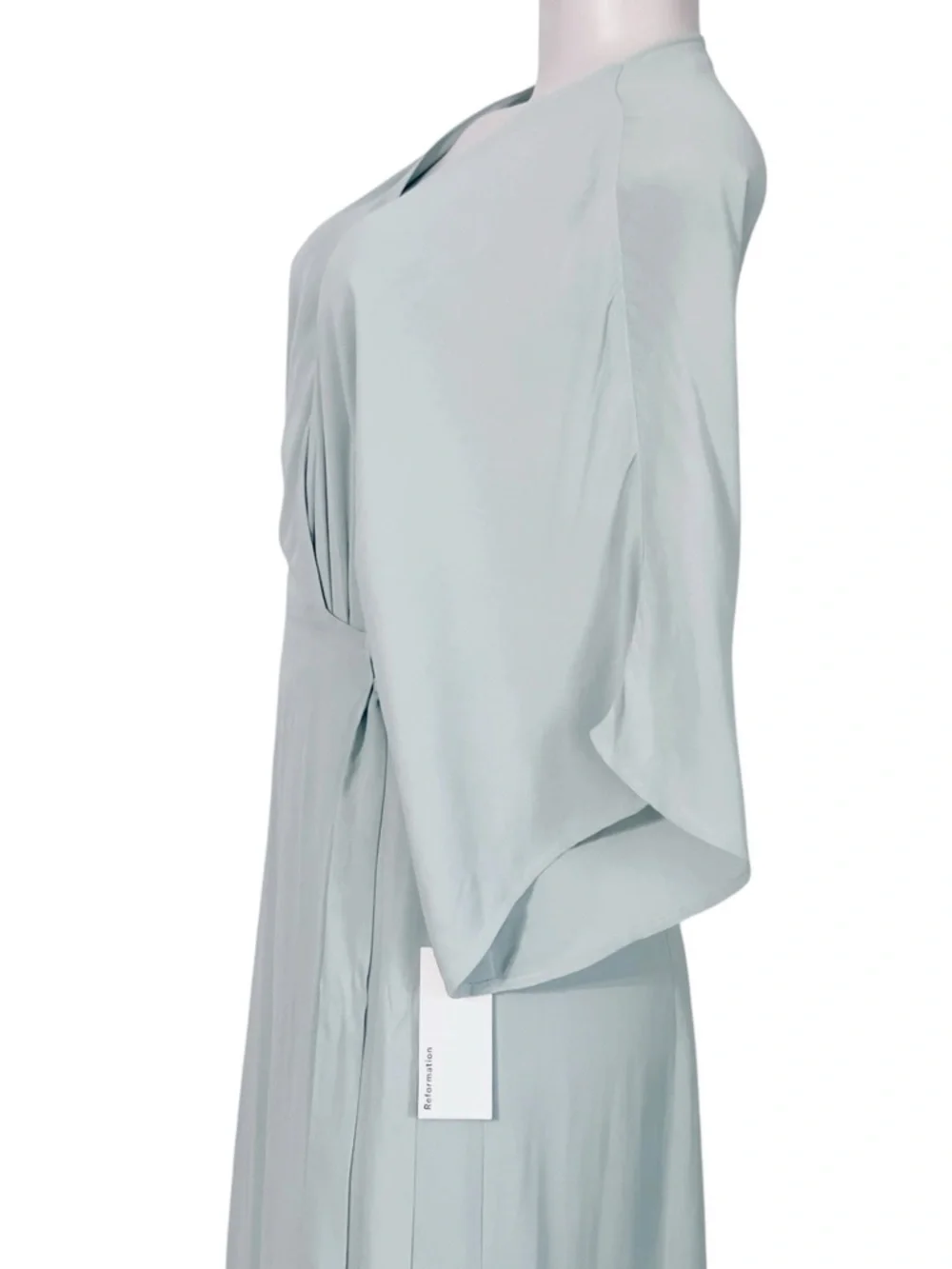 NWT Reformation Maxi Wrap Winslow Dress in Celadon SZ XL - Picture 12 of 16